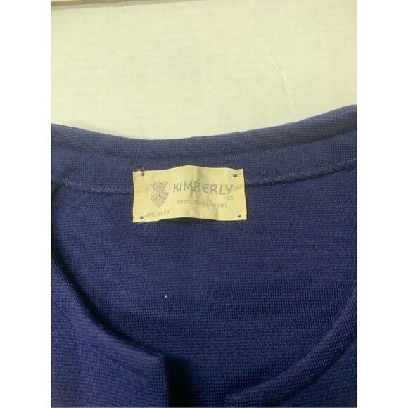 Vintage Wool Blazer style sweater - Picture 3 of 7